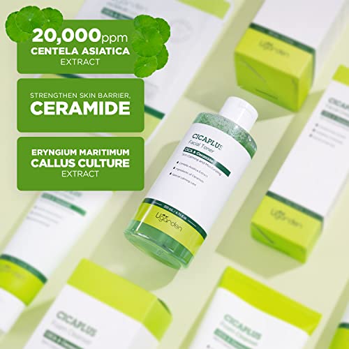 Ugarden Cicaplus Facial Toner - Cica And Ceramide - Hypoallergenic Soothing & Moisturizing Toner - Gently Smooth Tired Skin - Dermatologically Tested, 6.76 Fl.oz. #TOP1