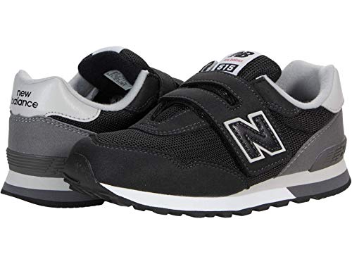 Image of New Balance Kid's 515 V1 Hook and Loop Sneaker, Black /Castlerock, 2 M US Little Kid (4-8 Years)
