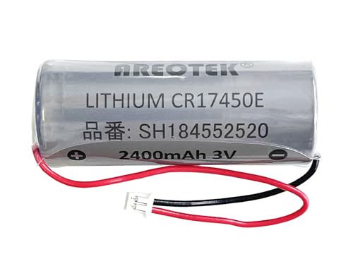 Areotek SH184552520 パナソニック対応 CR17450E-N 3V 住宅火災警報器交換用 SH18155 SH18455 専用リチウム電池【コネクタ形状 2ピン 幅:3.56MM】