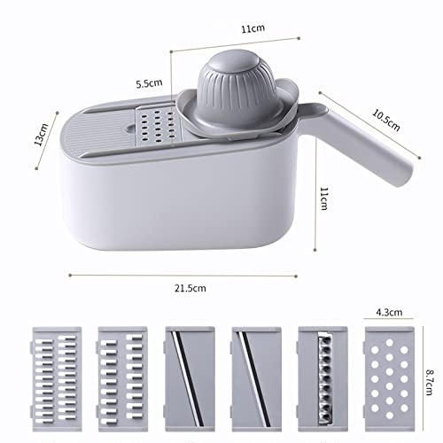 Rallador para queso y verduras con mango cómodo y contenedor miniatura 6