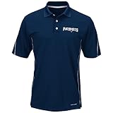 nike england polo shirt 2018 offizielle NFL Lizenzware Majestic NFL New England Patriots Polo Shirt Poloshirt Field Classic Cool Base (S)