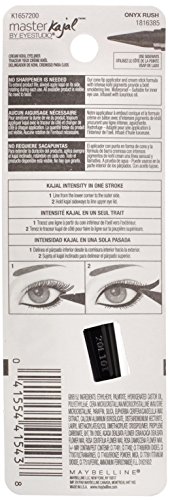 Maybelline New York Eyestudio Master Kajal Eyeliner, Onyx Rush, 0.053 oz.