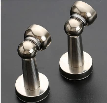 4-YOU Stainless Steel Sleek Magnetic Door Stopper/Blocker with Screws | Heavy Duty Stainless Steel Door Stopper for Home & Office (Silver, Pack of 10) (B097DH4T4J) Amazon Price History, Amazon Price Tracker