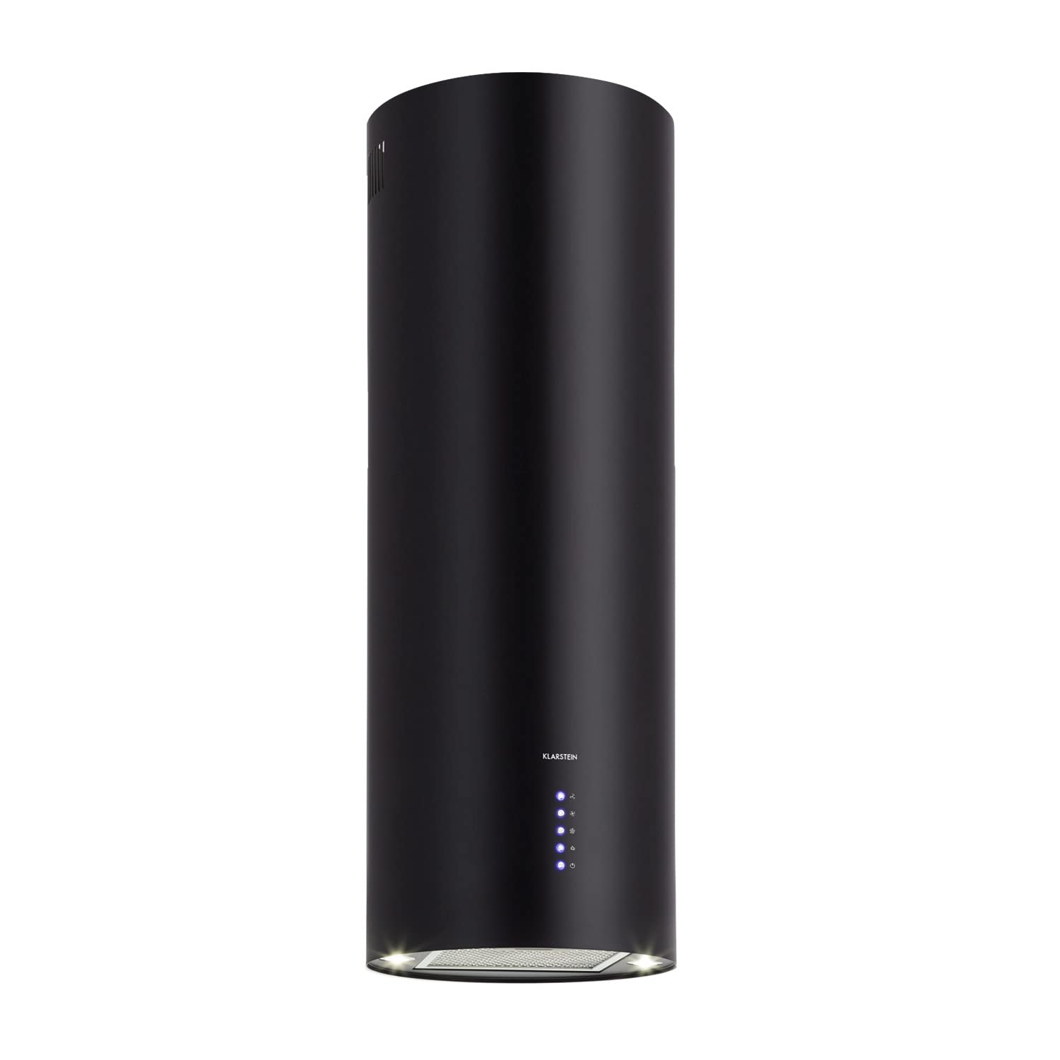Klarstein Barella - Cappa aspirante, 557 m³/h ricircolo, LED, filtri a carbone, 35 x 93 x 43 cm, Nero