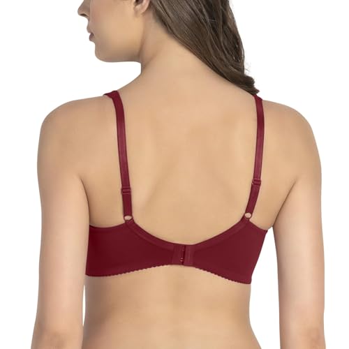 Image of Amante Purple Women Solid Non Padded Wirefree Super Support Bra