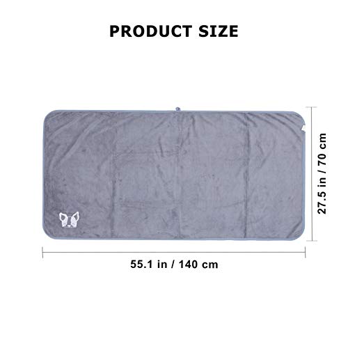 UKCOCO Toalha de Banho para Animais de EstimaÃ§Ã£o Toalha de Banho de PoliÃ©ster Macio Absorvente de