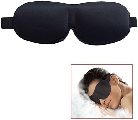 MasksCraft by Zappbo® Top Rated Love By All Best Satin Silk Mask with Carry Pouch for Men and Ladies of All Ages and All Shift Works - 100% Money Back Guarantee - Best Contoured Concave Sleeping Eye Mask Light As a Feather for Sleeping and Relaxation. The color is Black and the Convex Cup Shaped Mask is Essential for tight fit on the face to prevent light from coming in. Also cute and best for all Party, Novelty, Kids, Children, Teens, Side Sleepers, Lavender and Women.