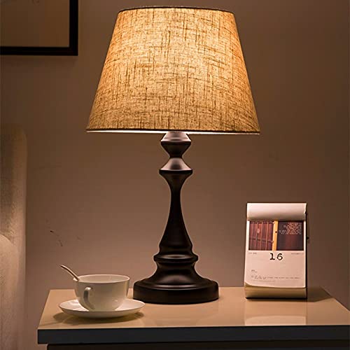 Lampe de chevet à intensité variable avec abat-jour en lin - 4