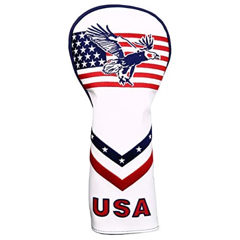 USA Stars and Stripe Golf Club Wood Cover for 460cc Driver Head Covers Golf Builder Cover