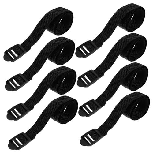 POPETPOP 8pcs Lawn Spike Shoes Straps for Gardening Lawn Aerator Shoes Adjustable Garden Scarifier Straps for Soil Aeration and Grass Loosening Easy Assembly Patio Yard Tool Accessories