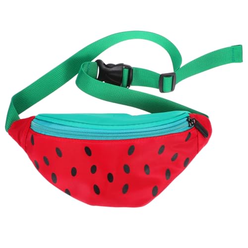 Cute Watermelon Shaped Crossbody Bag for Boy Girl Lightweight Nylon Sling Purse Compact Storage for and Small Essentials Versatile Shoulder Wallet for Adventures