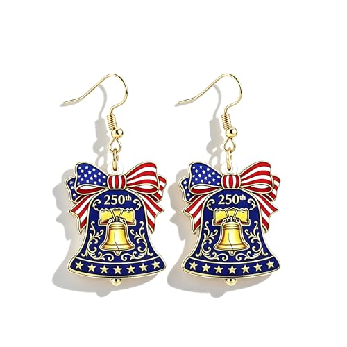 Marchandise 250e anniversaire USA : boucles d'oreilles 4 juillet