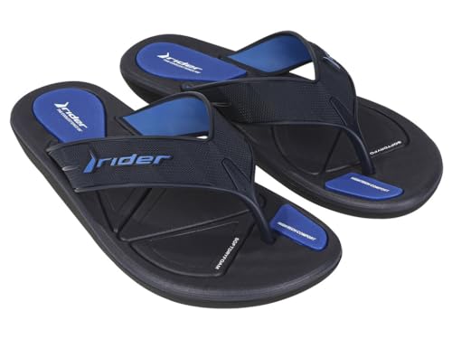Rider R LINE PLUS   Chanclas para hombre, Negro/Azul, 41 EU
