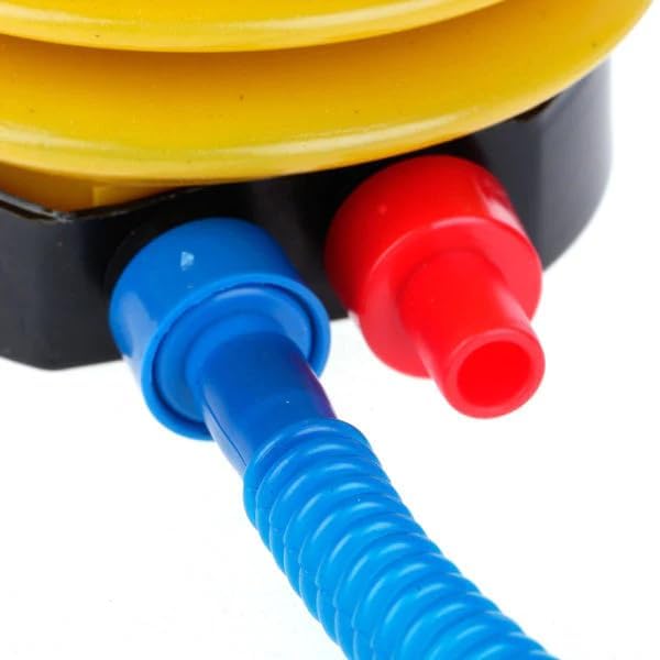 Image of Gym Ball Air Pump | Portable Air Pump with Hose | Plastic Labor-Saving Air Inflatable Pump Exercise Ball, Balloon, Swimming Ring, Pool Toys
