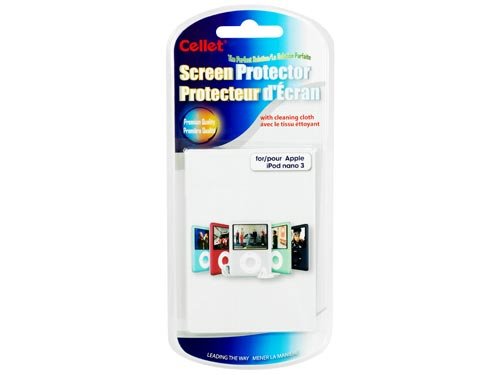 iPod Nano 3 protecteur d'écran Cellet anti-rayure film transparent MP3