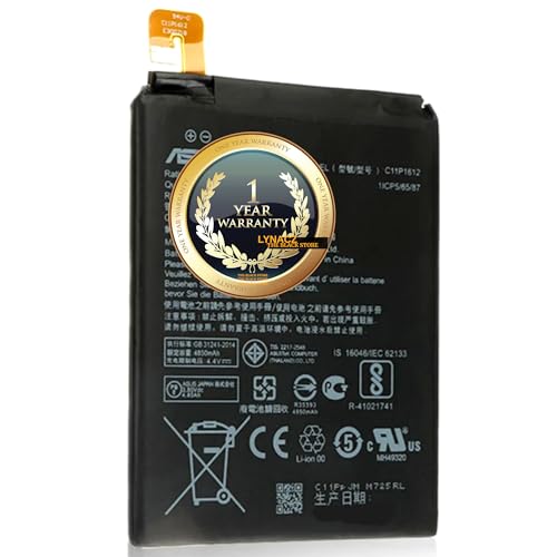 Image of The Black Store Original C11P1612-1249Mah Parts for Asus Zenfone 3 Zoom 5.5 Inch, 4 Max 5.5 Inch, 4 Max Pro 5.5 Inch, 4 Max Plus 5.5 Inch Ze553Kl Z01Hda with 1 Year Replacement Warranty
