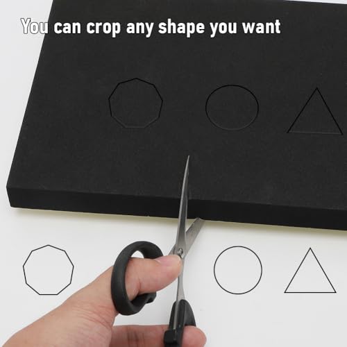 Wapasezyar Moosgummi Selbstklebend Platte 20mm Dicke, Selbstklebende Schaumstoffplatte Schwarz Schaumstoff Platten für Möbel DIY-Projekte Verzierung(4, 300X200X20MM)