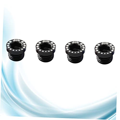 Toddmomy 4Pcs Folding Bikes Disc Bolts Screw Adjustment Bicicletas Black Brake Screw Aluminium Alloy Screw Bike Brake Screw Rotor Aluminum Alloy Mount M10 Rolators #TOP2