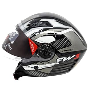 Capacete FW3 Aberto com Óculos Solar Interno - Tam. 58