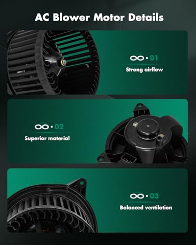 Image of SCITOO HVAC Heater Blower Motor Front Fit For Ford Model - For Focus 2000-2007,For Transit Connect 2010-2013 Replacement For # 700105 Blower Fan