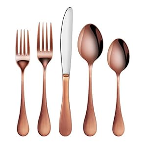 Artaste56921rain1810stainlesssteelflatware20piecesetcopperfinishservicefor4 Urban Country Home Decor Artaste 56921 rain 1810 stainless steel flatware 20 piece set copper finish service for 4 urban country home decor