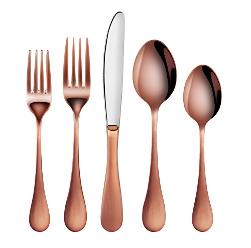 Artaste56921rain1810stainlesssteelflatware20piecesetcopperfinishservicefor4 Urban Country Home Decor Artaste 56921 rain 1810 stainless steel flatware 20 piece set copper finish service for 4 urban country home decor