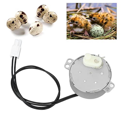 Egg Turnner Motor 4W Egg Turner Rotator Motor de Incubadora para Pollos Patos Ganso Pájaros Huevo, para Pollos Patos Ganso Pájaros Incubación de Huevos (220-240v)