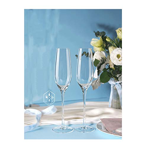 YYBDENL Coupe de Champagne Crystal Champagne Verre à la Main Verre Creative Dessert Vin Mousseux Vin Gobelet, Parfait for Toutes Les Occasions, Super Cadeau 225ml 4 pcs. flûte à Champagne