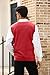 MNCEGEER Mens Knitwear Vest Sleeveless Casual V Neck Slim Fit Pullover Knitted Sweater Red