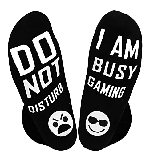 Zkxiyuan Calzini da gioco con scritta "Do Not Disturb I'm Bus", idea regalo divertente per uomini, donne, bambini, ragazzi, figli, fidanzati, mariti, papà, amanti del gioco