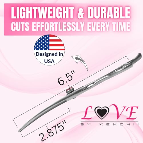 Kenchii Love Dog Grooming Scissors, 6.5 Inch Curved Balltip Shears, Dog Scissors for Grooming, Professional Pet Grooming Scissors, Safety Round Tip Shears - Image 3