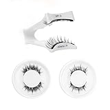 Magnetische Wimpern Set 2 Paar Voluminös Natürlich, Magnet Wimpern ohne Kleber mit Applikator, Wimpern Magnetisch Kein Eyeliner Wiederverwendbar, Magnetic Lashes Natürlicher Look für Anfänger