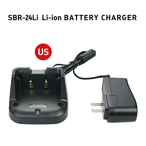 Sbr-24Li Battery Charger Walkie Talkie For Yaesu Ft-70D, Yaesu Ft-70Dr, Yaesu Ft-70Ds Two Way Radio Rapid Charger #TOP1
