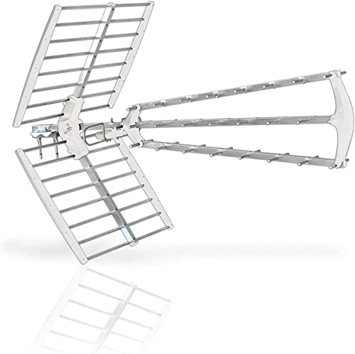 Lunghezza 122 cm ELETTROFERRO SH45/TU-ANTENNA 45 ELEMENTI/Lte 4G PER DIGITALE TERRESTRE UHF HD TV-PRONTA ALL\'USO IN SOLI 5 SECONDI