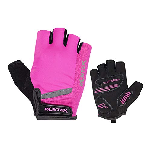 Luva para Ciclismo Bike Gel RT20 Rosa Rontek