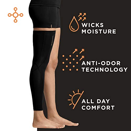 Tommie Copper Performance Compression Leg Sleeve, Unisex, Men & Women | Breathable Support for Muscle Fatigue & Recovery4