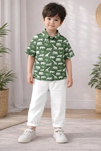 Image of Fashion Dream Boy's Cotton Animal Printed Co Ord Set|Boys Clothing Set|clothing set for kids boys