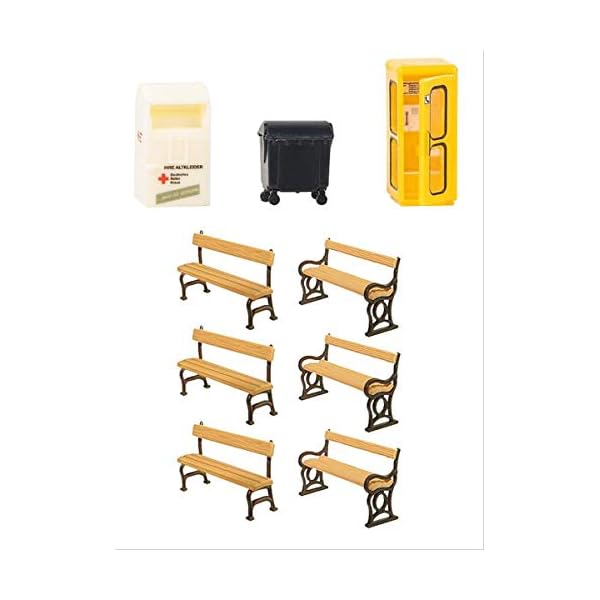 Faller FA180342 Stadtausschmückungs-Set Modellbausatz, Zubehör, Mehrfarbig
