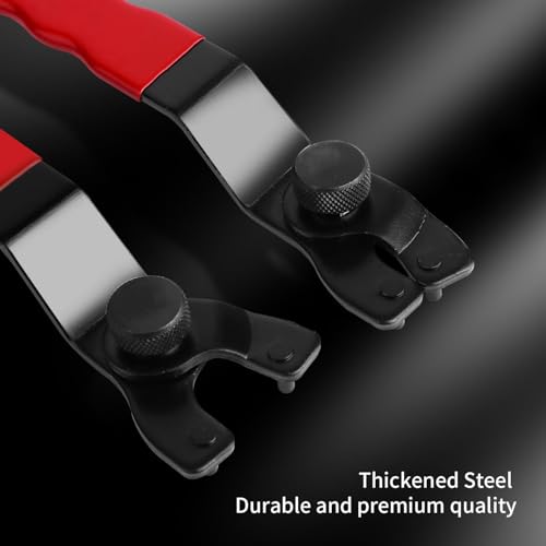 Image of Golden Pearl Pin Spanner,Spanner Wrench for Grinder,Adjustable Pin Wrench for Angle Grinder Machine(Red)