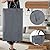 Haundry Slim Laundry Basket, Narrow Laundry Hamper with Handles, Collapsible Dirty Clothes Hamper, Tall Laundry Bin for Laundry Room, Dorm and Bedroom, 17.2 Gallons(63L) Grey