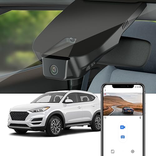 Dash Cam Abask Per Auto - Doppia Telecamera 1080P, Visione Notturna IR, Parcheggio 24H - Foto 2