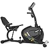 ONETWOFIT Recumbent Exercise Bike for Seniors and Adults, Indoor Stationary Bikes w 8 Level Resistance, LCD Monitor, Adjustable Seat, Cycling Fitness Equipment for Home Cardio Training 300 LB Capacity