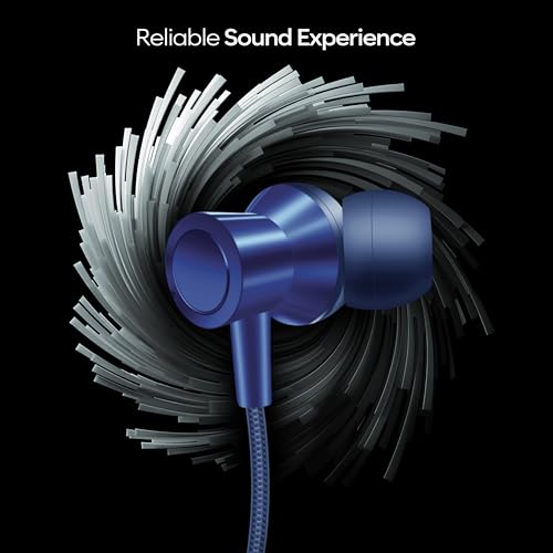Image of Bluetooth Neckband Earphones, V5.3, 28+ Hours Playtime, C-Type Fast Charging, HD Sound, in Ear (Blue)