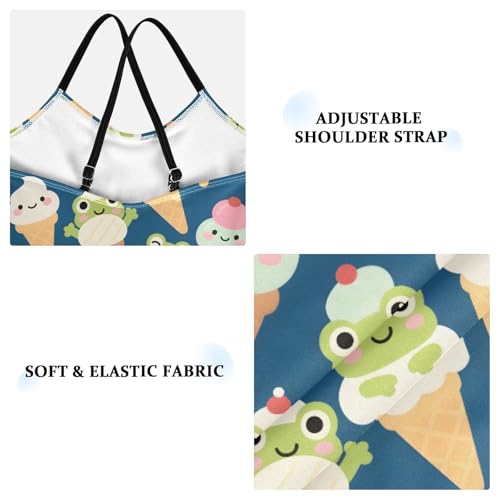 Girl's One Piece Swimsuit Ice Cream Frog Beach Bathing Swimwear3