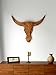 Large Wood Cow Skull 31.5 Inch Longhorn Rustic Southwestern Wall Sculpture Farmhouse Handmade Bull Head Wall Art Wooden Wall Decor Entryway Livingroom Man Cave Kitchen Wall Decor 31.5'' x 25''