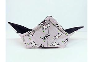 Microwavable Bowl Cozy in a Mini Cow in Field Fabric Print by Sewuseful Studios LLC