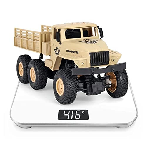Image of Magicwand 1:16 Scale R /C Rechargeable 4 Wheel Drive Off-Road US Military Truck with LED Headlights【Pack of 1】【Military or Brown】