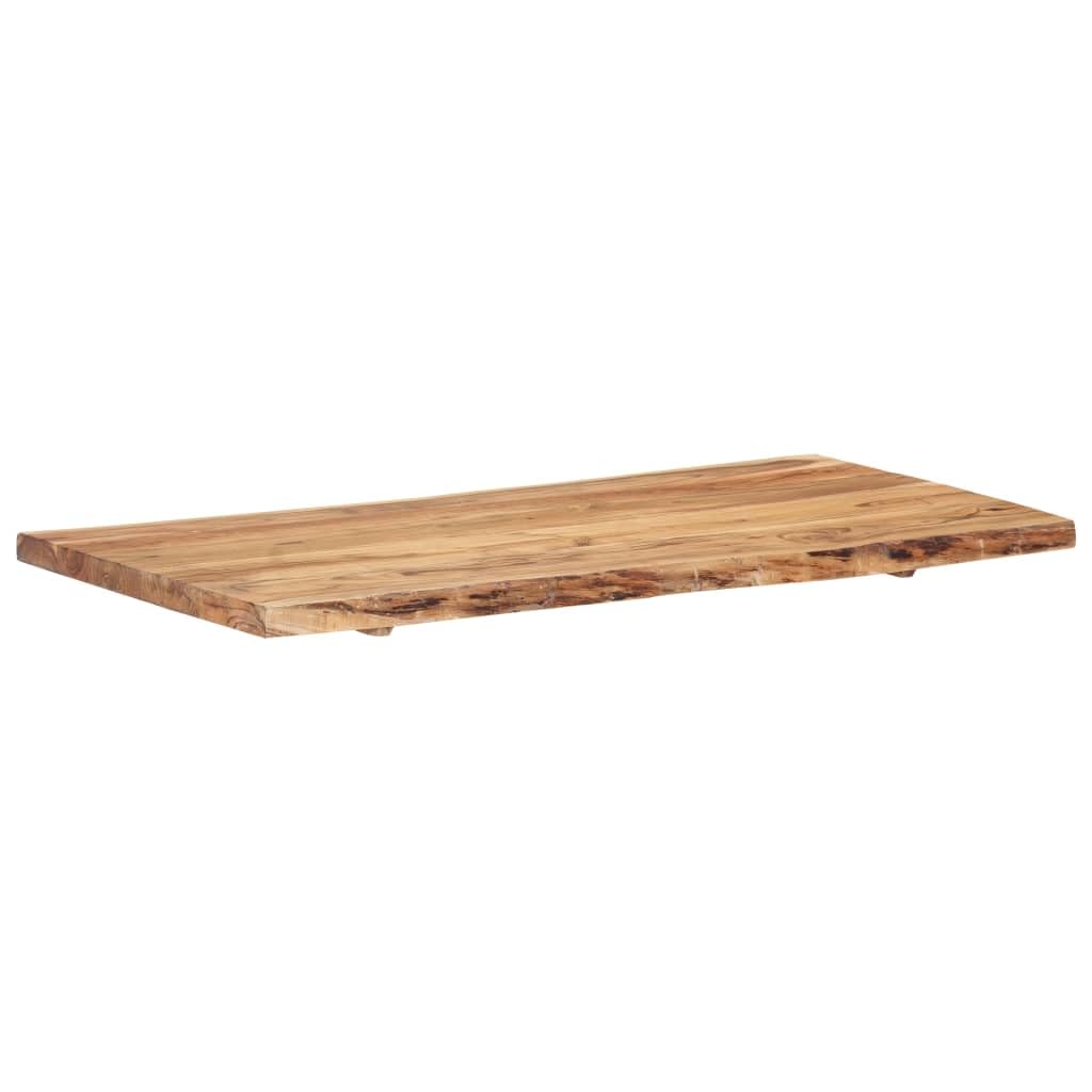 vidaXL Superficie de Mesa Restaurante Comedor Salón Sala de Estar Oficina Mueble Encimera Tablero 118x(50-60) x3,88 cm Madera Maciza Acacia