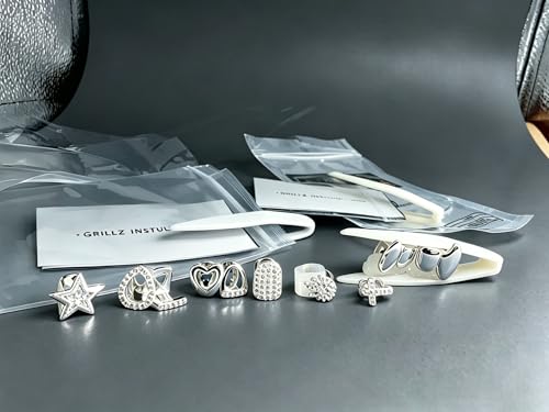Teeth Grillz para Mujeres y Hombres, Set de Joyería Dental Dorada Brillante miniatura 5