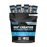 Fluid Creatine - Informed Sport Certified | Ultra-Fine Micronized 100% Creatine Monohydrate Powder | Unflavored | 5g Travel Stick Packs | 30 Servings